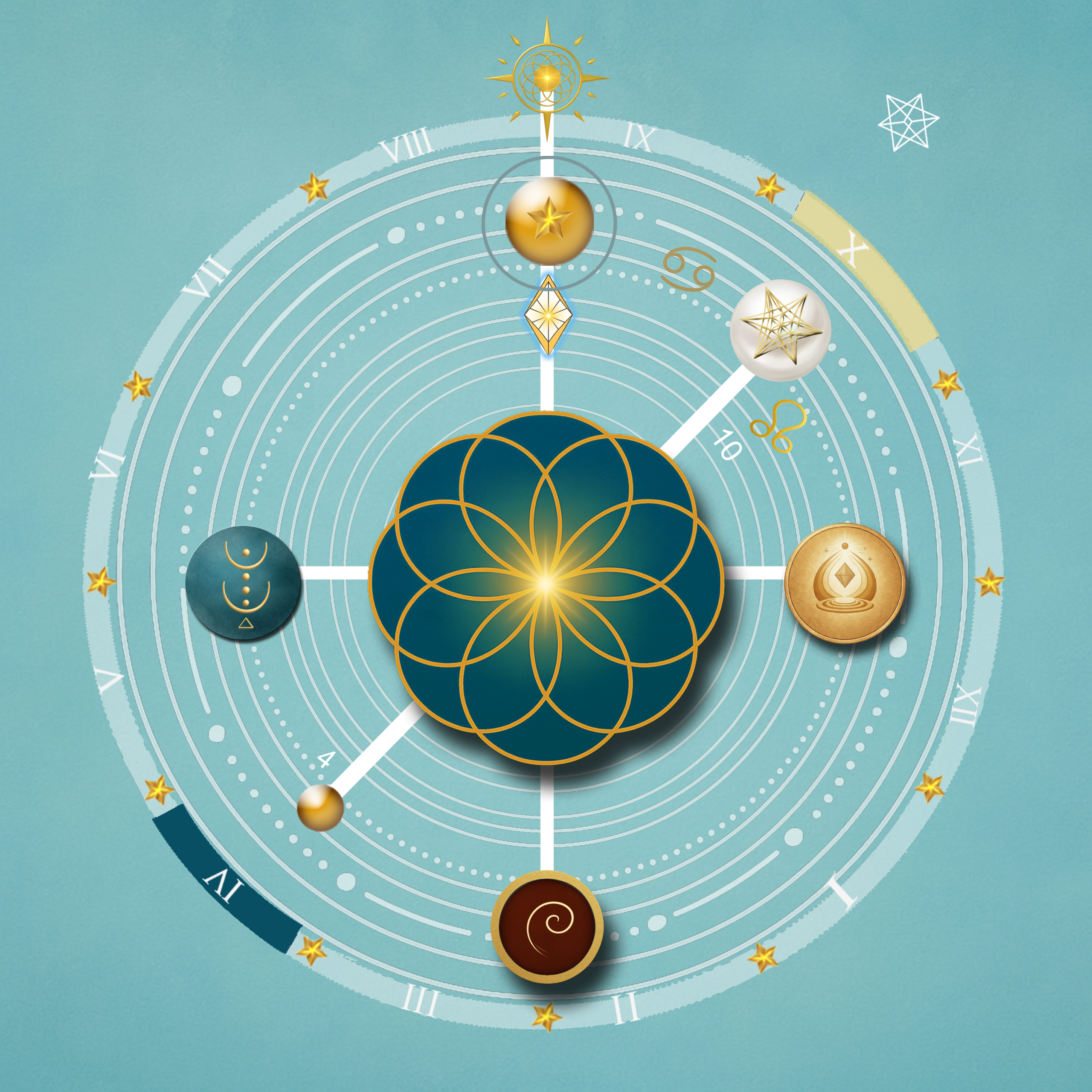 Voorbeeld van een geometrische SoulMission Blueprint